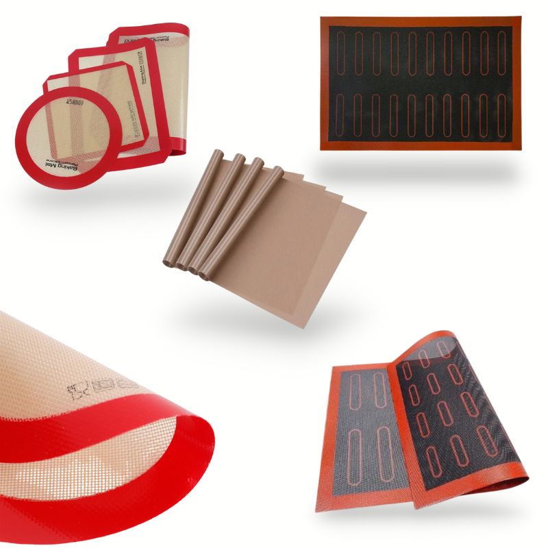 Umi Tapis à pâtisserie en silicone antiadhésif, guide de mesure précis,  tapis à rouler la pâte, tapis de cuisson en silicone épais, tapis de four