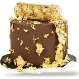 Cake design<br/>Feuille or