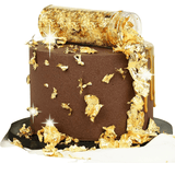 Cake design<br/>Feuille or