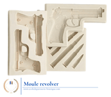Chocolat<br/>Moule pistolet+balle en chocolat