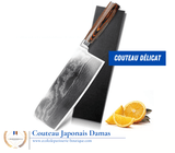 Matériel Pro<br/> Couteaux japonais Damas Manche Micarta