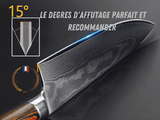 Matériel Pro<br/> Couteaux japonais Damas Manche Micarta