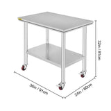 Table inox Professionnel