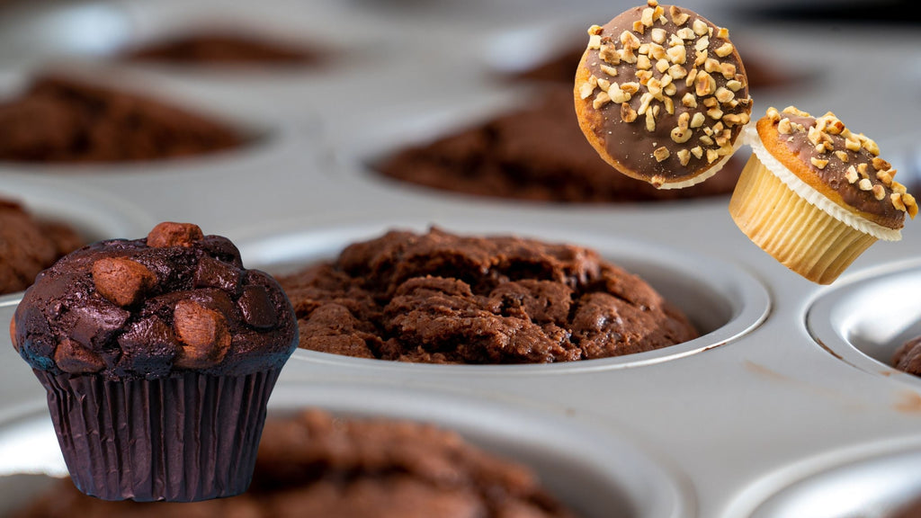 Muffins cacao-noisettes sans sucre raffiné : la gourmandise réinventée