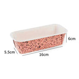 50pcs Baking Pans Paper Pan Loaf Bread Mold Toast Disposable Cakes Bakery Pastry Food Containers Kitchen Baking Tools