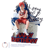 Cake Design<br/>Basketball Theme Happy Birthday