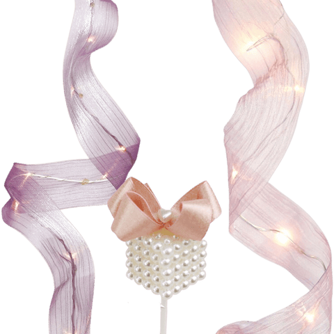Ruban De Décoration De Gâteau 24 Rangées De Strass En Acrylique - 182 Cm, Élégance Brillante Pour Mariages Et Anniversaires