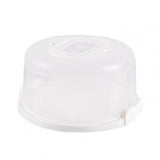 Cloche à gâteau transportable blanc opaque