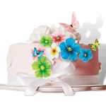 Décoration Gâteaux<br/>Papillon et Fleur Comestible