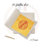 Feuille d'or Alimentaire