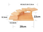 Japanese wooden wood Cuisine Sushi Bridge Boats Pine Creative Sushi Sashimi plate Platter Sushi Tableware Decoration Ornament