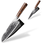 Matériel Pro<br/> Couteaux japonais Damas Manche Micarta