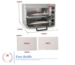 Matériel Pro<br/>Four double couche ecoledepatisserie-boutique Four double couche⎪ecoledepatisserie-boutique