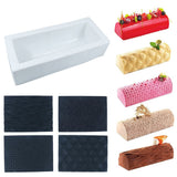 Moule bûche de Noël en silicone blanc