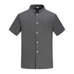 Veste de cuisine professionnelle – Blanc, Gris et Noir