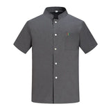 Veste de cuisine professionnelle – Blanc, Gris et Noir