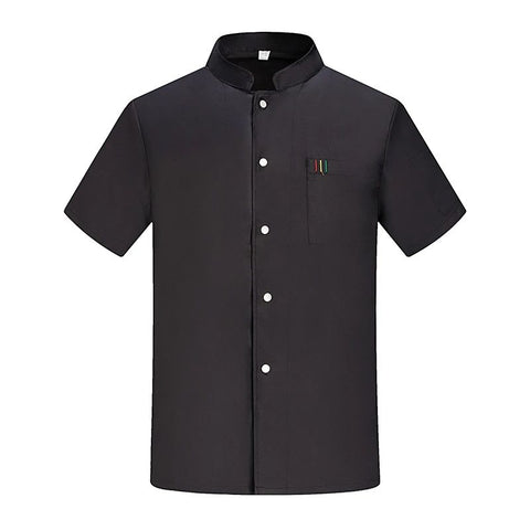 Veste de cuisine professionnelle – Blanc, Gris et Noir