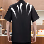 Veste de cuisine professionnelle – Blanc, Gris et Noir